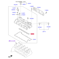 Прокладка клапанной крышки 22443-2F600 Mobis