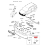 Фара противотуманная левая 92201-1F500 Mobis - 922011F500 - схема с каталога 92201B, KKMAPFQ04