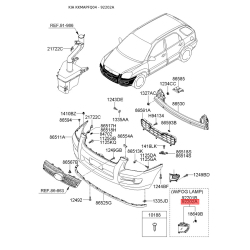 Фара противотуманная правая 92202-1F500 Mobis