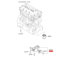 Масляный насос 21310-27060 Mobis - 2131027060 - схема с каталога 26100, KEURPMG09