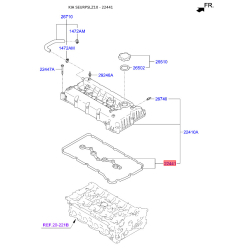 Прокладка клапанной крышки 22441-2B600 Mobis