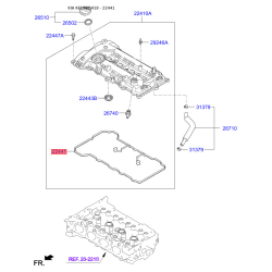 Прокладка клапанной крышки 22441-2G100 Mobis