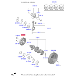 Шкив ремня генератора 23124-2G600 Mobis