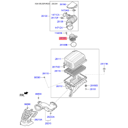 Датчик витрати повітря 28164-2F000 Mobis