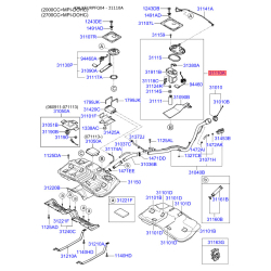 Дисплей, запас 31110-2E001 Mobis