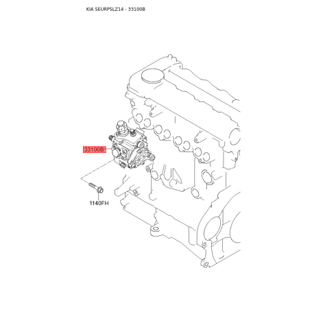 ПНВТ 33100-2F000 Mobis - 331002F000 - схема з каталогу 33100B, SEURPSLZ14 331002F000
