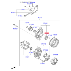 Подшипник со стороны привода, генератор 37334-2B100 Mobis