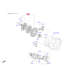 Комплект сцепления 41200-2D220 Mobis