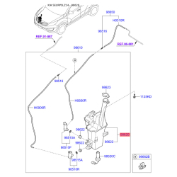 Бачок омывателя 98620-3W500 Mobis