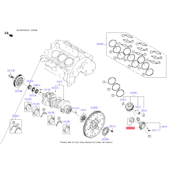 Вкладыши шатунные 23060-2G500 Mobis