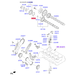 Кільце стопорне розподільчого вала 24130-2F010 Mobis
