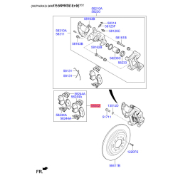 Колодки тормозные дисковые комплект 58302-D3A00 Mobis