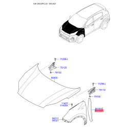 Ізоляція крила права 84142-F1000 Mobis