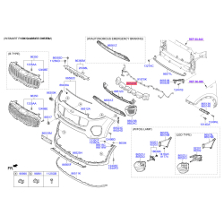 Усилитель бампера 86520-F1000 Mobis