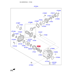 Подшипник раздаточной коробки 47366-39000 Mobis