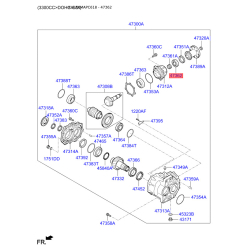 Подшипник раздаточной коробки 47362-3B600 Mobis