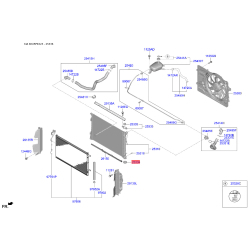 Крепление радиатора нижнее 25336-2F650 Mobis