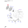 Диск сцепления 41100-3D005 Mobis - 411003D005 - схема с каталога 41100, SRUSPF119