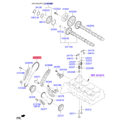 Комплект цепи привода распредвала 24361-2F000 Mobis