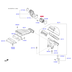 Датчик витрати повітря 28164-2F610 Mobis
