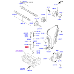Клапан выпускной 22212-2F100 Mobis