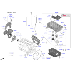 Фильтр масляный 26320-2F100 Mobis