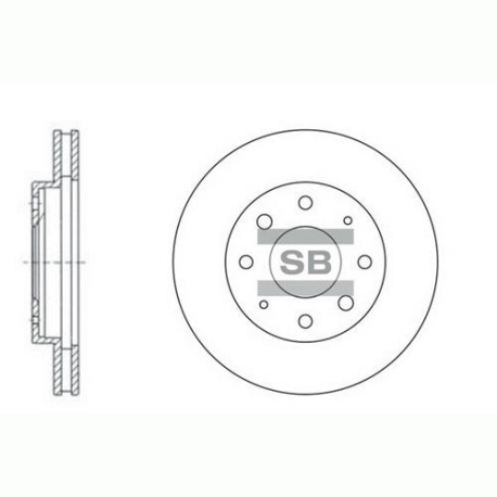 Диск тормозной HI-Q Sangsin Brake - SD1041 - изображение №1 SD1041