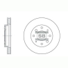 Диск гальмівний HI-Q Sangsin Brake - SD1041 - зображення №1