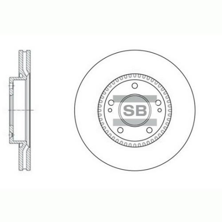Диск гальмівний HI-Q Sangsin Brake - SD1056 - зображення №1 SD1056
