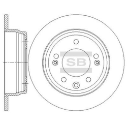 Диск тормозной HI-Q Sangsin Brake