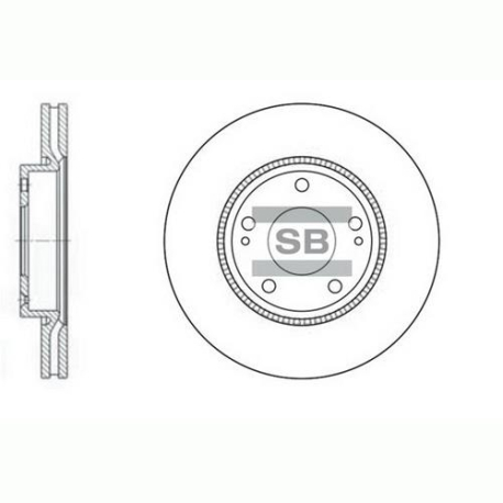 Диск тормозной HI-Q Sangsin Brake - SD1048 - изображение №1 SD1048