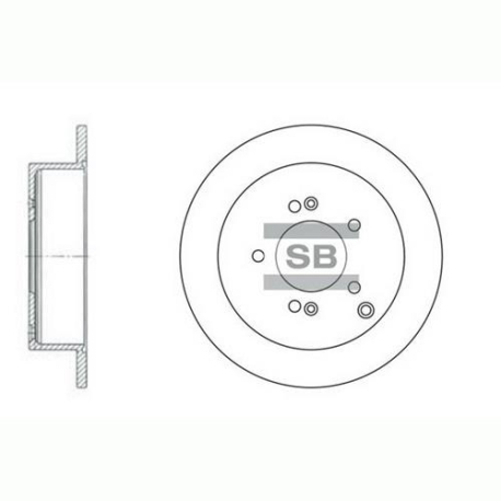 Диск тормозной HI-Q Sangsin Brake - SD1052 - изображение №1 SD1052