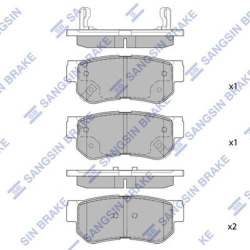 Колодки тормозные дисковые комплект HI-Q Sangsin Brake