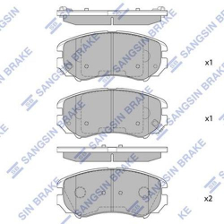 Колодки тормозные дисковые комплект HI-Q Sangsin Brake