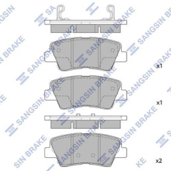 Колодки тормозные дисковые комплект HI-Q Sangsin Brake