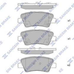Колодки тормозные дисковые комплект HI-Q Sangsin Brake