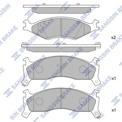 Колодки тормозные дисковые комплект HI-Q Sangsin Brake