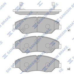 Колодки тормозные дисковые комплект HI-Q Sangsin Brake