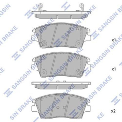 Колодки тормозные дисковые комплект HI-Q Sangsin Brake