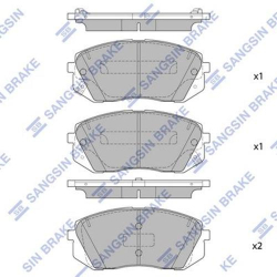 Колодки тормозные дисковые комплект HI-Q Sangsin Brake