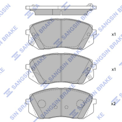 Колодки тормозные дисковые комплект HI-Q Sangsin Brake