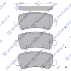 Колодки тормозные дисковые комплект HI-Q Sangsin Brake