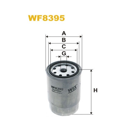Фільтр паливний WIX - WF8395 - зображення №1 WF8395