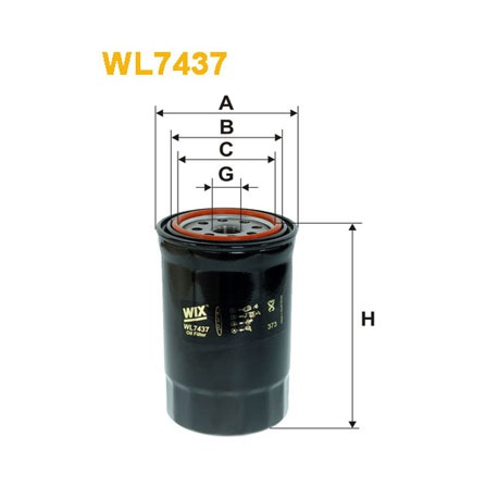 Фільтр масляний WIX - WL7437 - зображення №1 WL7437