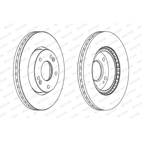 Диск гальмівний передній Ferodo - DDF1619C - зображення №1 DDF1619C