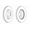 Диск тормозной передний Ferodo - DDF1619C - изображение №1