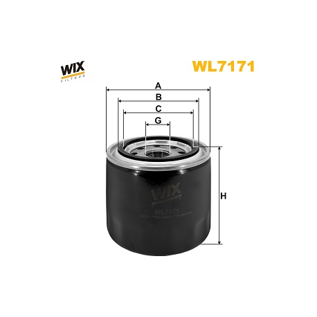 Фільтр масляний WIX - WL7171 - зображення №1 WL7171
