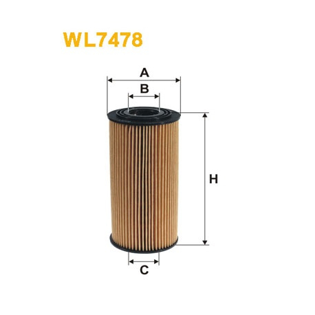 Фільтр масляний WIX - WL7478 - зображення №1 WL7478