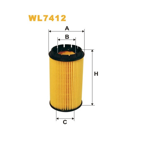 Фільтр масляний WIX - WL7412 - зображення №1 WL7412