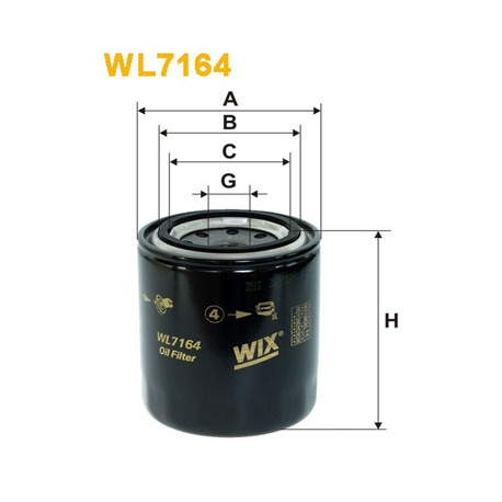 Фільтр масляний WIX - WL7164 - зображення №1 WL7164